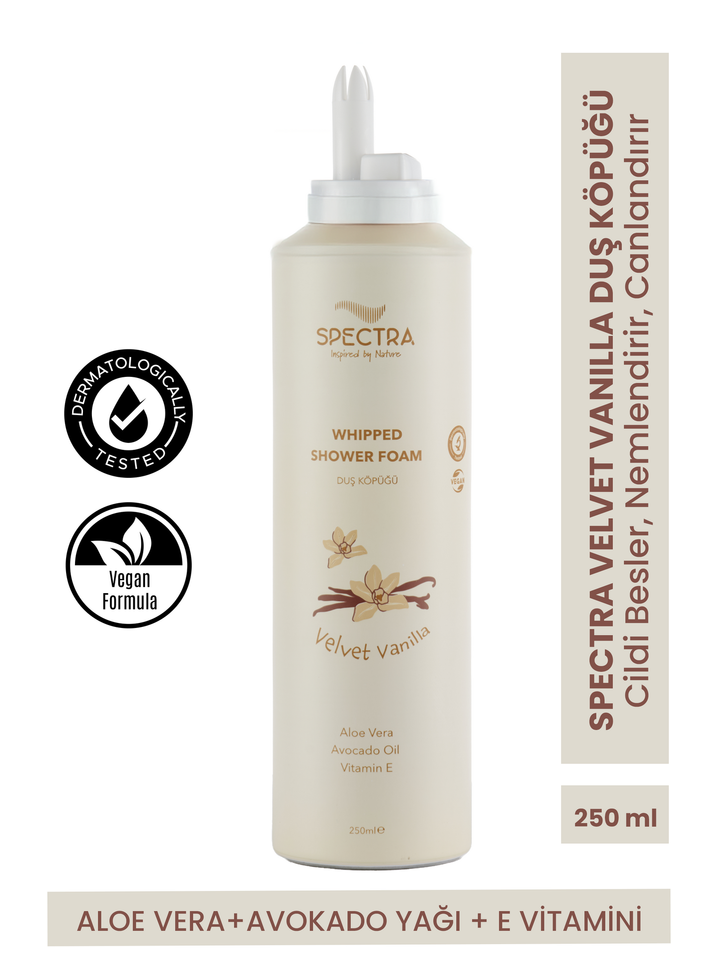 Spectra Care Velvet Vanilla Duş Köpüğü