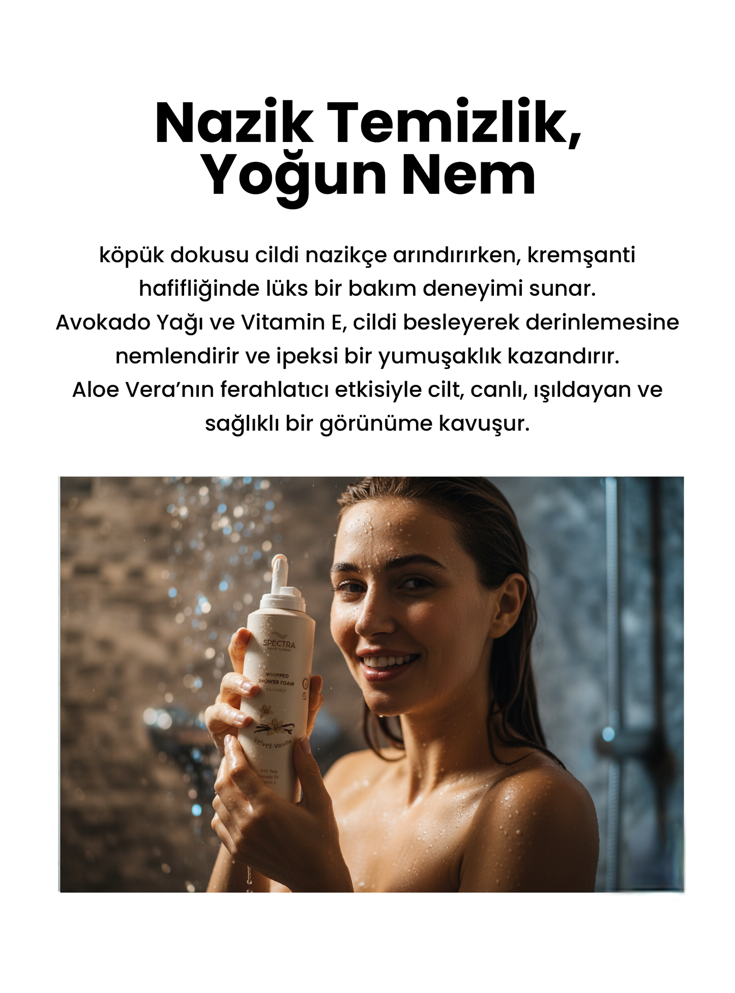 Spectra Care Velvet Vanilla Duş Köpüğü