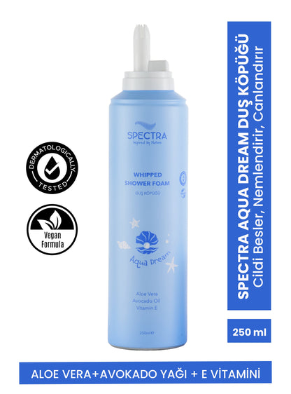Aqua Dream Whipped Duş Köpüğü - Meyvemsi & Çiçeksi Koku (SLES & SLS , PARABEN FREE)- 250 ML