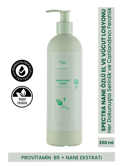 Spectra Care Hızlı Emilen Nane Özlü El ve Vücut Losyonu - 350 ML
