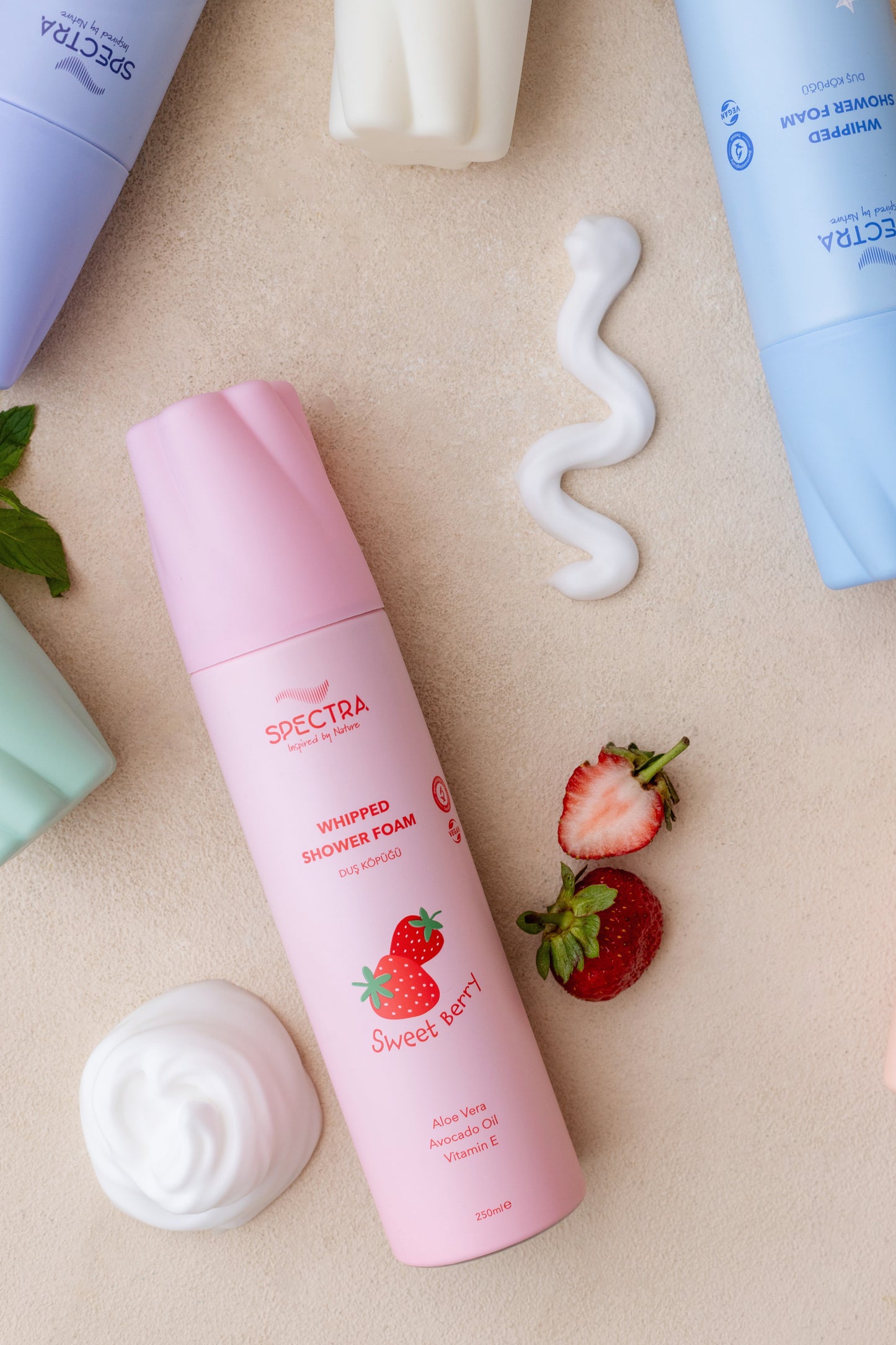 Duş Köpüğü 2'li Avantajlı Set - Çilek & Aqua Dream (Meyvemsi & Çiçeksi Koku) - 250 ML