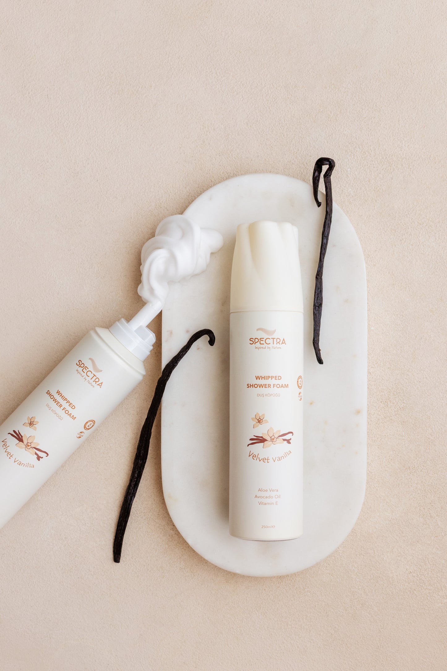 Velvet Vanilya Kokulu Whipped Duş Köpüğü (SLES & SLS, PARABEN FREE) - 250 ML