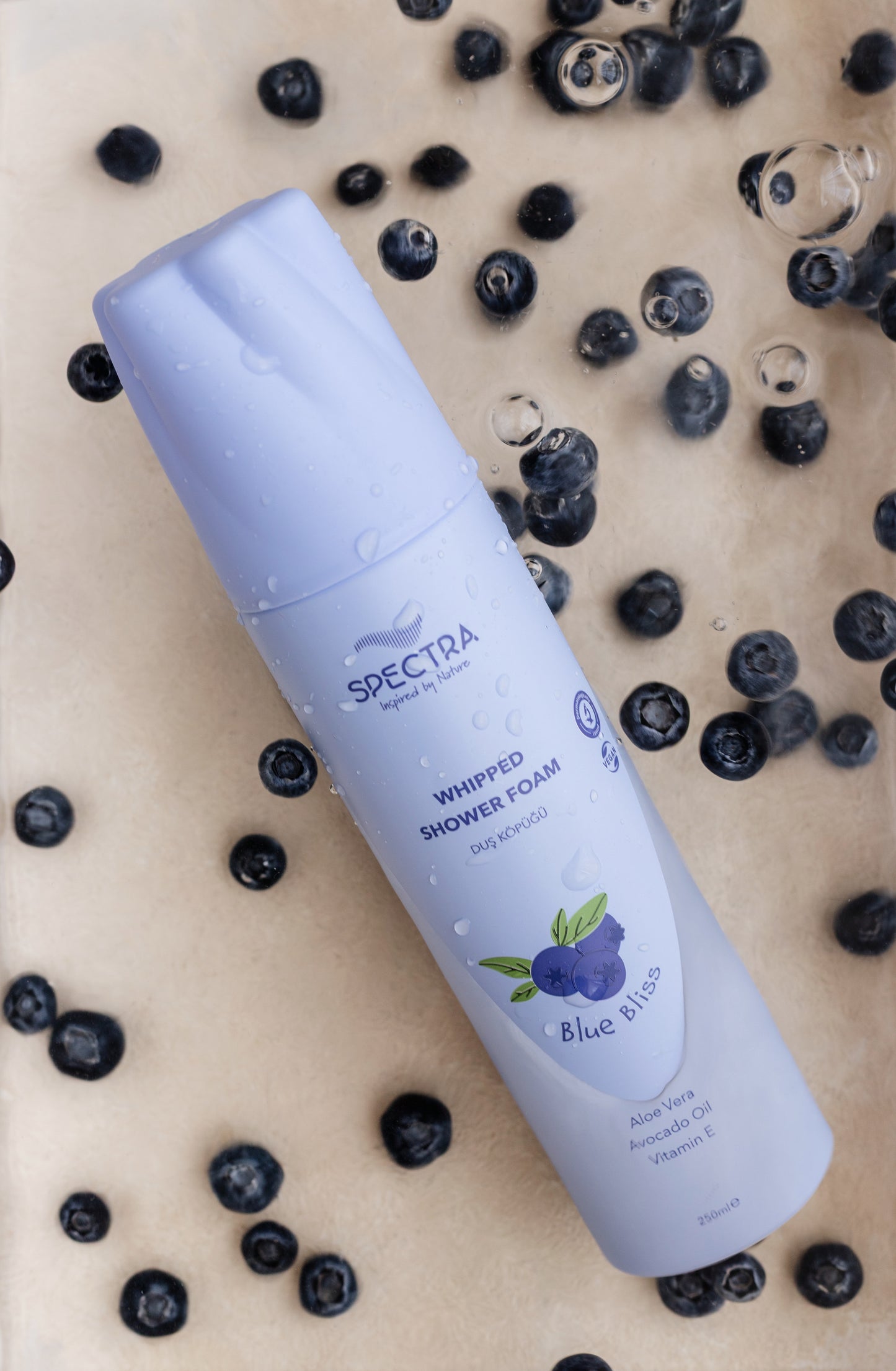 Blue Bliss Yaban Mersini Kokulu Whipped Duş Köpüğü (SLES & SLS , PARABEN FREE) - 250 ML