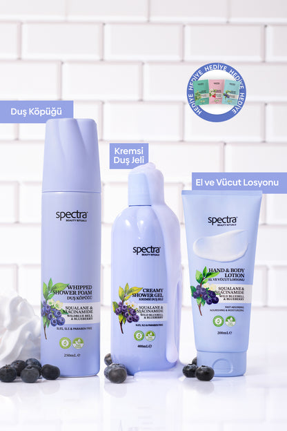 Blueberry&Wild Bluebell 3'lü Bakım Seti - Duş Köpüğü & Duş Jeli & Vücut Losyonu