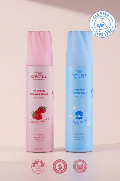 Duş Köpüğü 2'li Avantajlı Set - Çilek & Aqua Dream (Meyvemsi & Çiçeksi Koku) - 250 ML