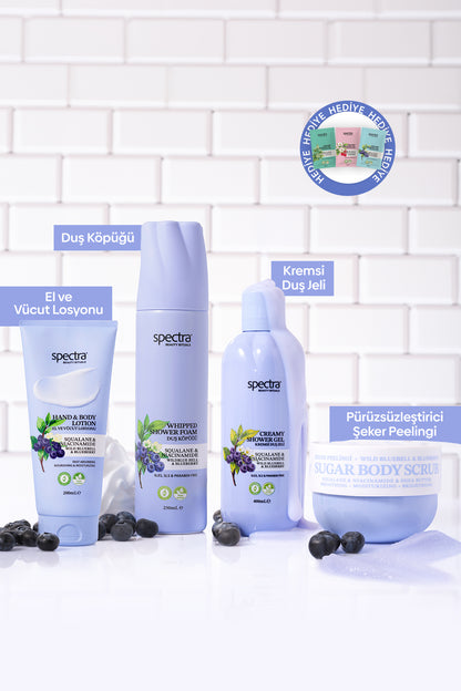Blueberry&Wild Bluebell 4'lü Vegan Bakım Ritüeli Seti  -SLES&SLS&Paraben içermez