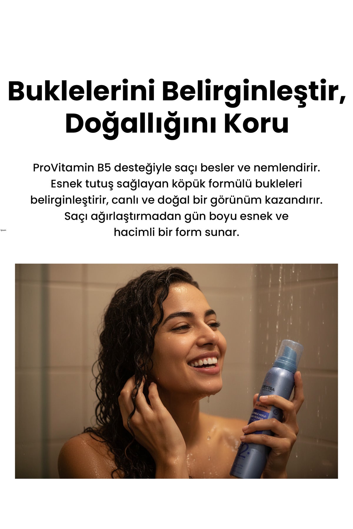 Bukle Belirginleştirici Saç Köpüğü No:2 – Esnek Sabitleme ve Doğal Görünüm