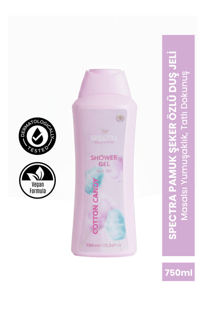 PAMUK ŞEKER KOKULU NEMLENDİRİCİ DUŞ JELİ - 750 ML