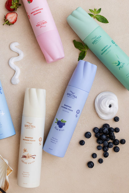 Blue Bliss Yaban Mersini Kokulu Whipped Duş Köpüğü (SLES & SLS , PARABEN FREE) - 250 ML
