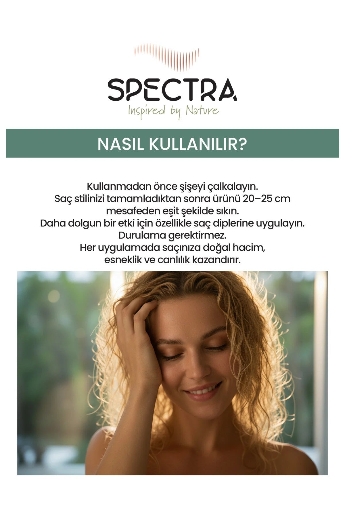Doğal Tutuş Kolajenli Saç Spreyi - No:3 - 400 ML