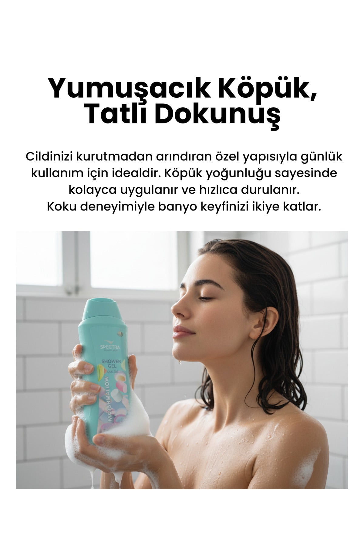 Marshmallow Kokulu Nemlendirici Duş Jeli - 750 ML
