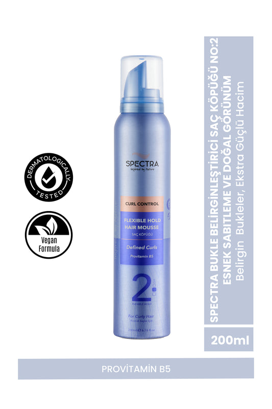 Bukle Belirginleştirici Saç Köpüğü No:2 – Esnek Sabitleme ve Doğal Görünüm