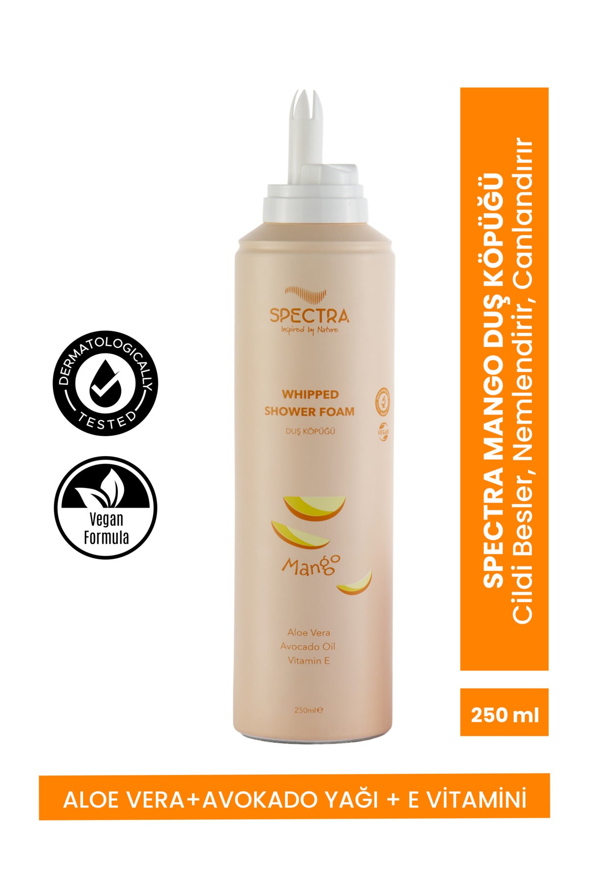 Mango Kokulu Whipped Duş Köpüğü - (SLES & SLS, PARABEN FREE) 250 ML