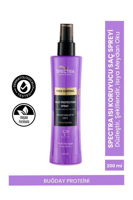 Isı Koruyucu Buğday Proteinili (220 Dereceye Kadar Etkili)Saç Spreyi - 200 ML