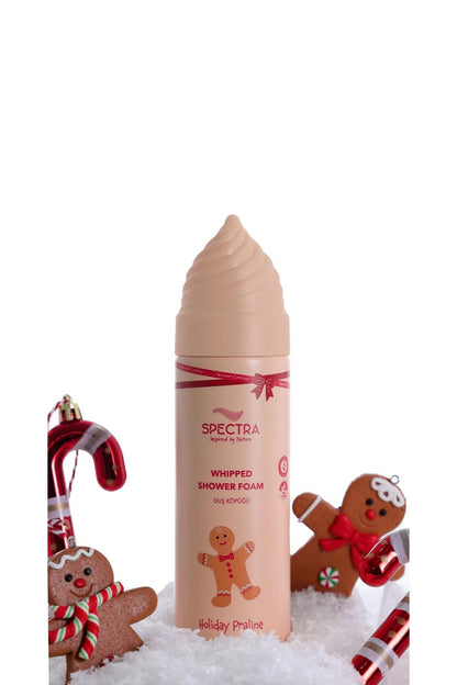 Spectra Christmas Holiday Praline Whipped Duş Köpüğü - Tatlımsı ve Kremsi Koku (SLES & SLS, PARABEN FREE) - 250 ML