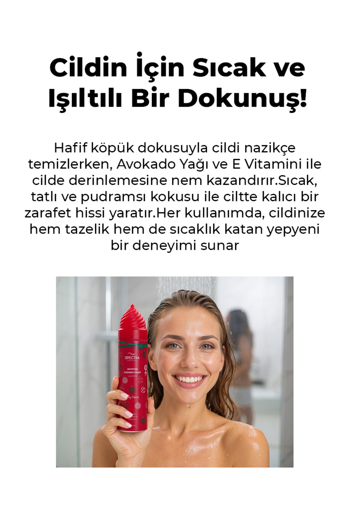 Christmas Holly Whipped Duş Köpüğü-Baharatlı&Odunsu Koku(SLES & SLS, PARABEN FREE)-250 ML