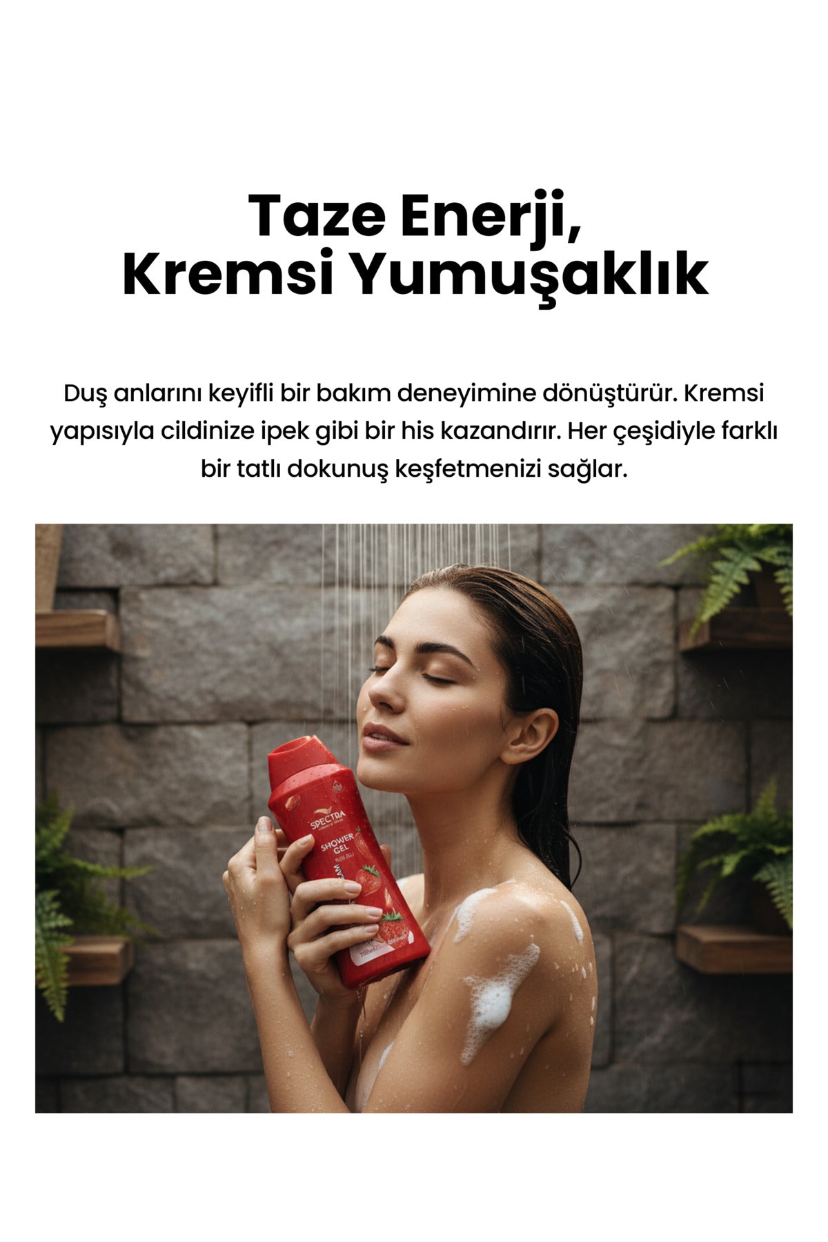 Çilek ve Krema Özlü Duş Jeli