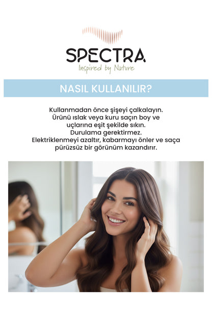 Elektriklenme Karşıtı (Argan Yağı + Jojoba Yağı + Keratin ) Saç Spreyi - 200 ML