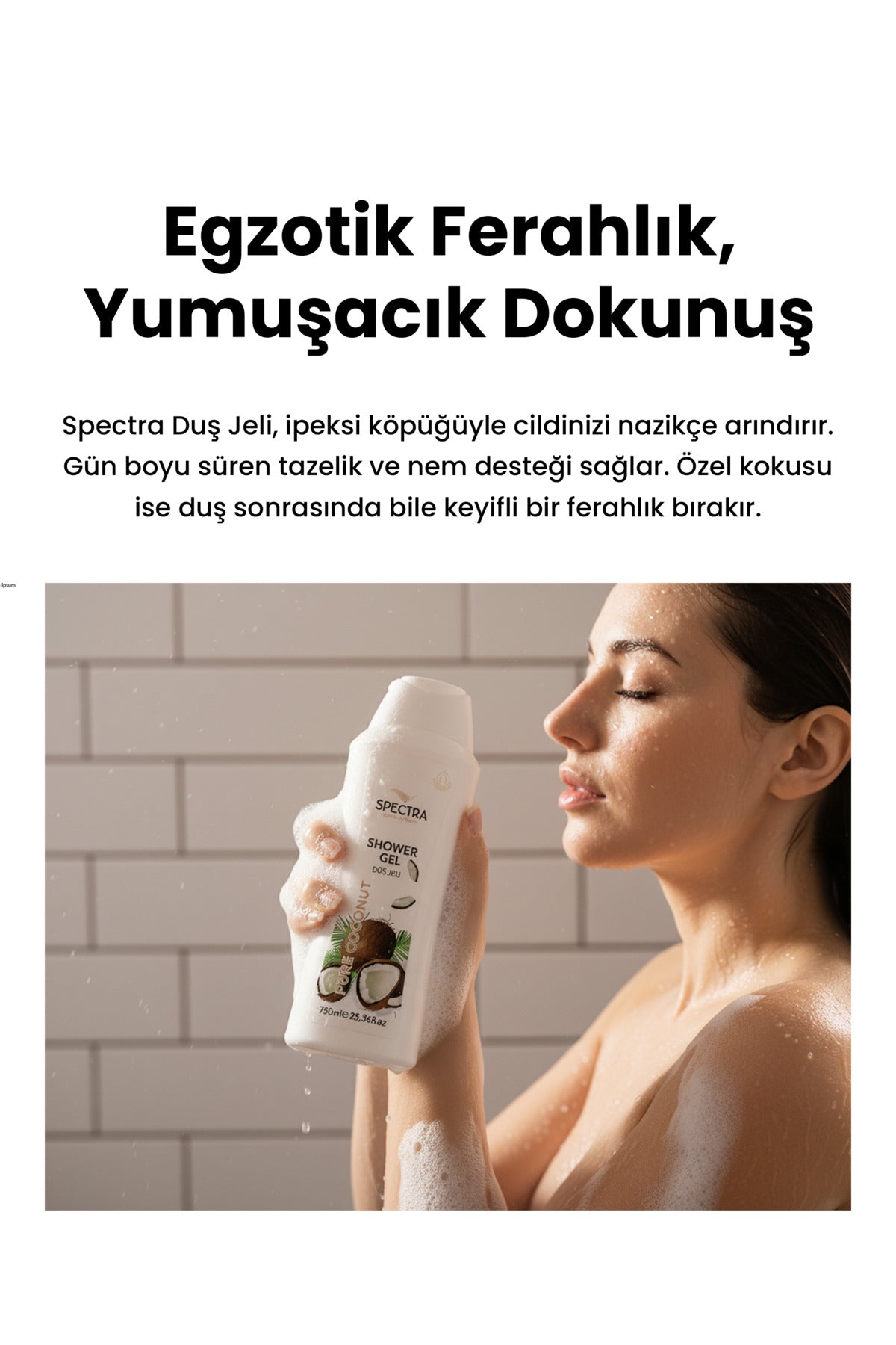 Hindistan Cevizi Kokulu Nemlendiricili Duş Jeli - 750 ML