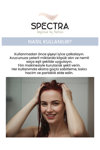 Ekstra Güçlü Keratin Saç Köpüğü No:5 – Uzun Süre Kalıcı Hacim ve Parlaklık -200 ML