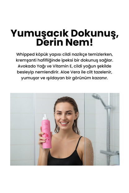 Pembe Greyfurt Kokulu Whipped Duş Köpüğü (SLES & SLS , PARABEN FREE) - 250 ML