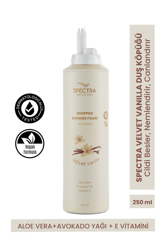 Velvet Vanilya Kokulu Whipped Duş Köpüğü (SLES & SLS, PARABEN FREE) - 250 ML