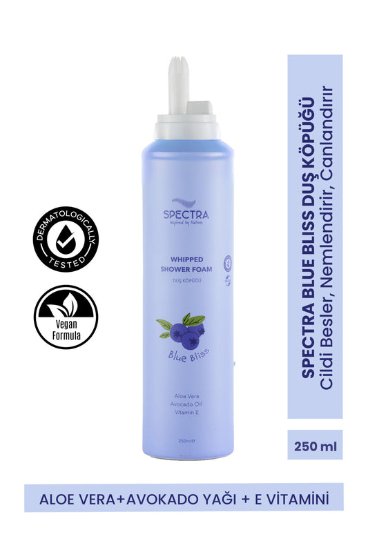 Blue Bliss Yaban Mersini Kokulu Whipped Duş Köpüğü (SLES & SLS , PARABEN FREE) - 250 ML