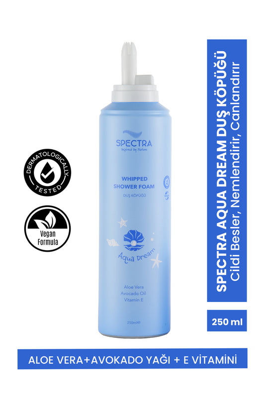 Aqua Dream Whipped Duş Köpüğü - Meyvemsi & Çiçeksi Koku (SLES & SLS , PARABEN FREE)- 250 ML