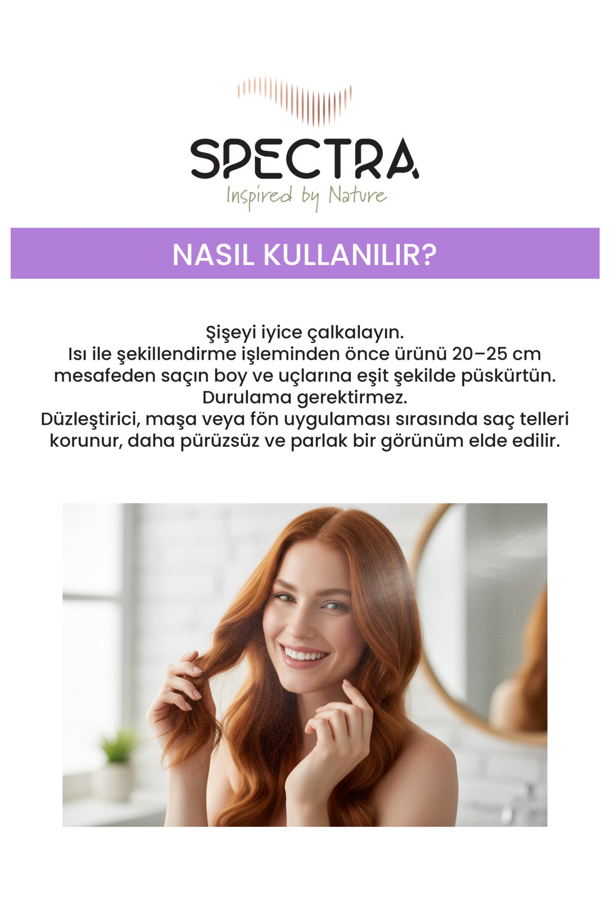 Isı Koruyucu Buğday Proteinili (220 Dereceye Kadar Etkili)Saç Spreyi - 200 ML