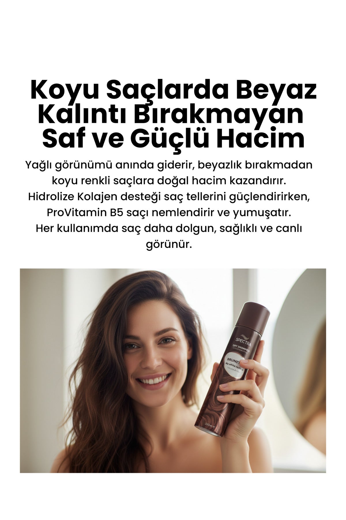 Kuru Şampuan Kahverengi Saçlar İçin Keratin & Provitamin B5 ( Ferah Koku ) - 200 ML