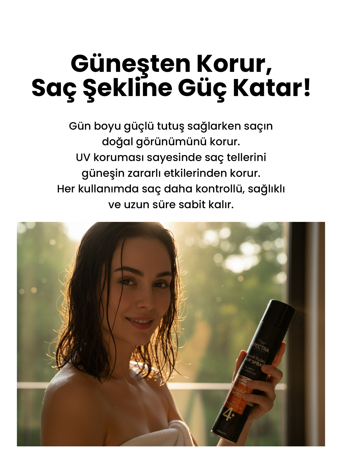 Güçlü Kontrol Saç Spreyi No: 4 – Doğal Form & Güçlü Sabitleme