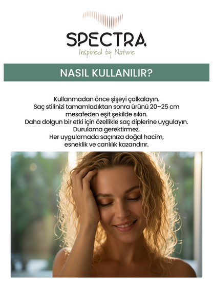 Spectra Care Doğal Tutuş Kolajenli Saç Spreyi No:3 – 400 ML