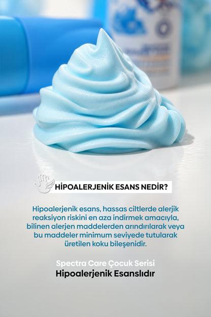 Kids Nemlendirici ve Arındırıcı Vegan Whipped Duş Köpüğü - Blue Bubble Gum 3 x 250 ML
