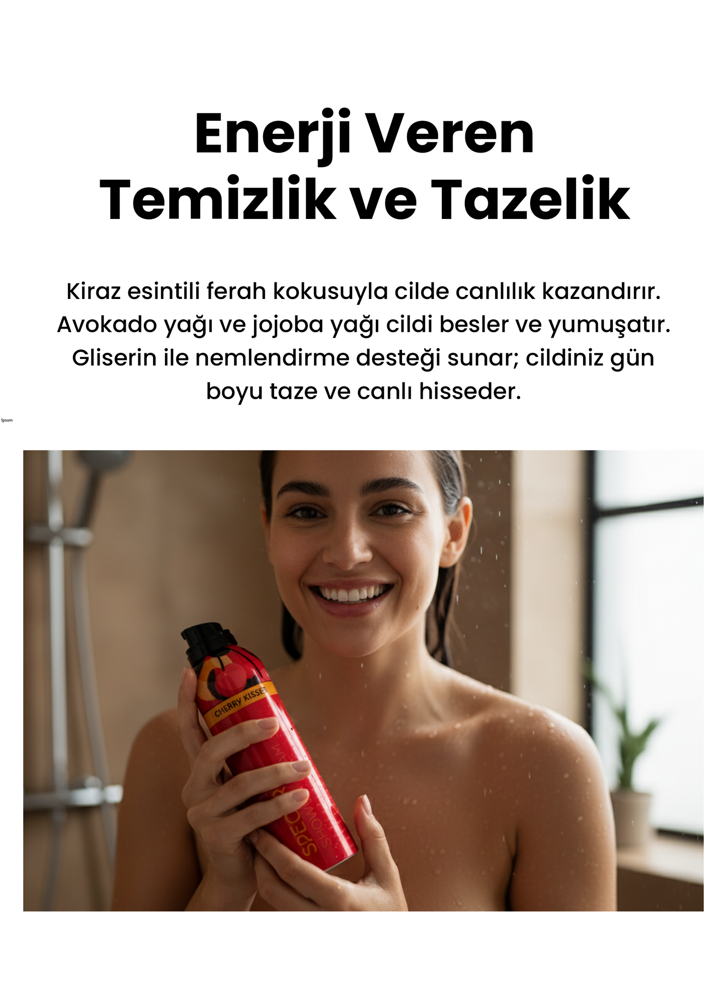 Duş Köpüğü - Cherry Kisses (Meyvemsi & Tropikal Koku)- 200 ML