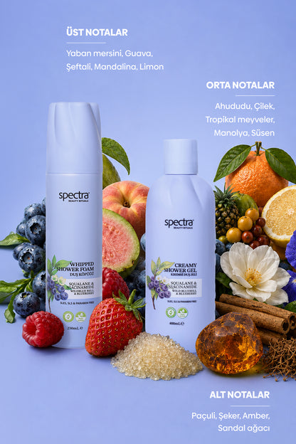Blueberry&Wild Bluebell 2'li Vegan Bakım Seti - Duş Köpüğü & Kremsi Duş Jeli