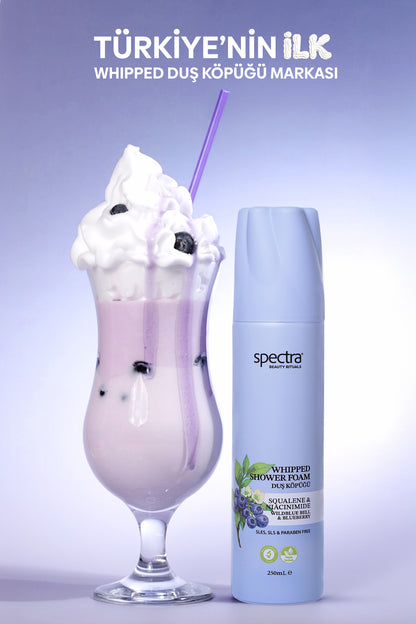 Nemlendirici ve Arındırıcı Vegan Whipped Duş Köpüğü -  Blueberry&Wild Bluebell - 250 ML