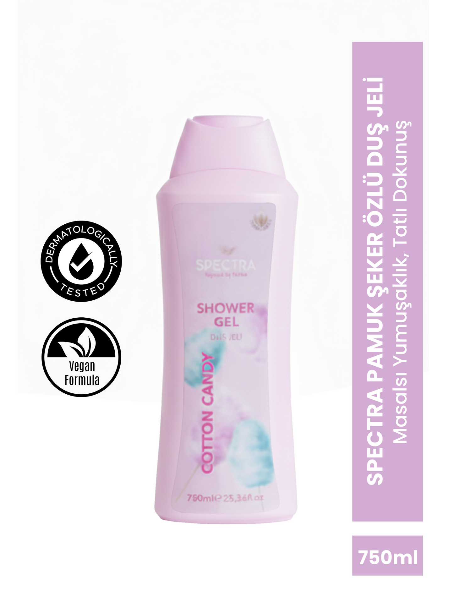 PAMUK ŞEKER KOKULU NEMLENDİRİCİ DUŞ JELİ - 750 ML