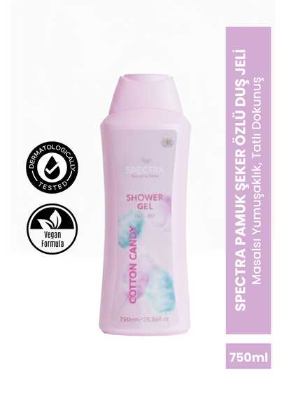 PAMUK ŞEKER KOKULU NEMLENDİRİCİ DUŞ JELİ - 750 ML