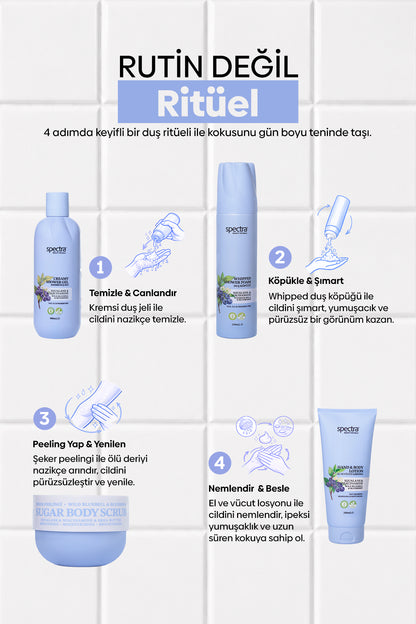 Blueberry&Wild Bluebell 4'lü Vegan Bakım Ritüeli Seti  -SLES&SLS&Paraben içermez