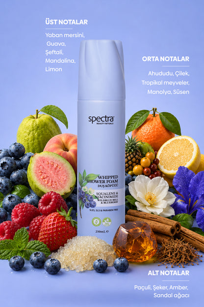 2'li Vegan Whipped Duş Köpüğü Seti -Blueberry&Raspberry-2x250 ML