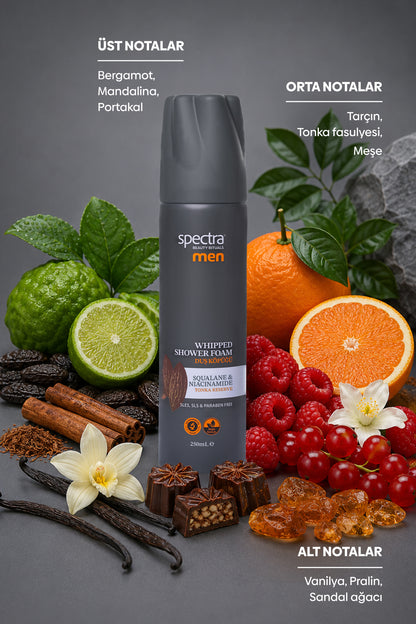 3'lü Vegan Whipped Duş Köpüğü Seti -Blueberry & Raspberry & MEN- 3 x 250 ML