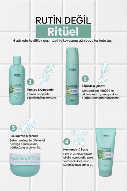 Fresh Mint 4'lü Vegan Bakım Ritüeli Seti  -SLES&SLS&Paraben içermez