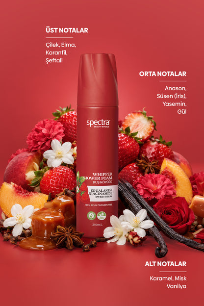 Sweet Berry Çilek Kokulu Duş Köpüğü (SLES, SLS & PARABEN FREE )  - 250 ML