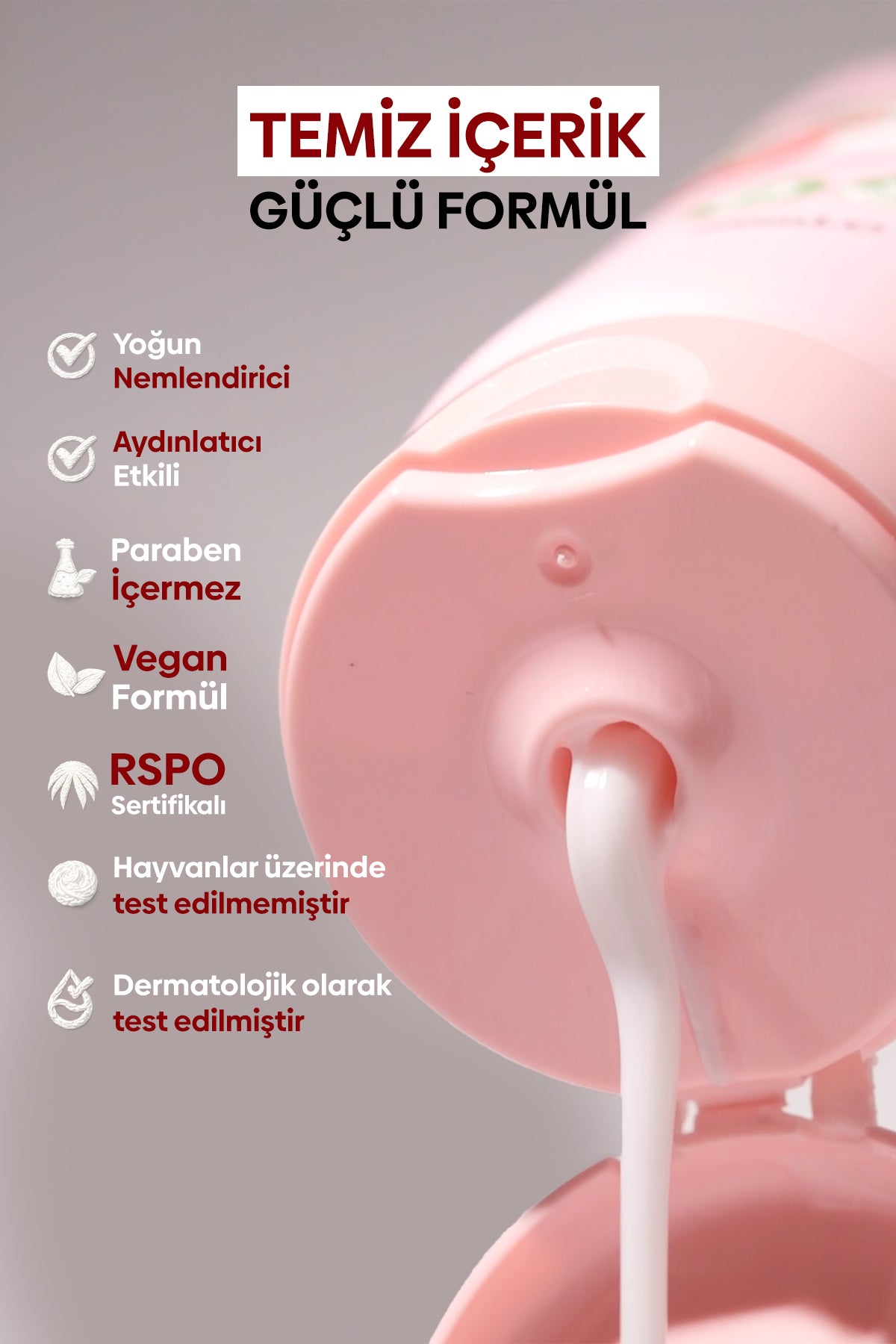 Nemlendirici ve Canlandırıcı Vegan El ve Vücut Losyonu -Raspberry&Passion Fruit- 200 ML