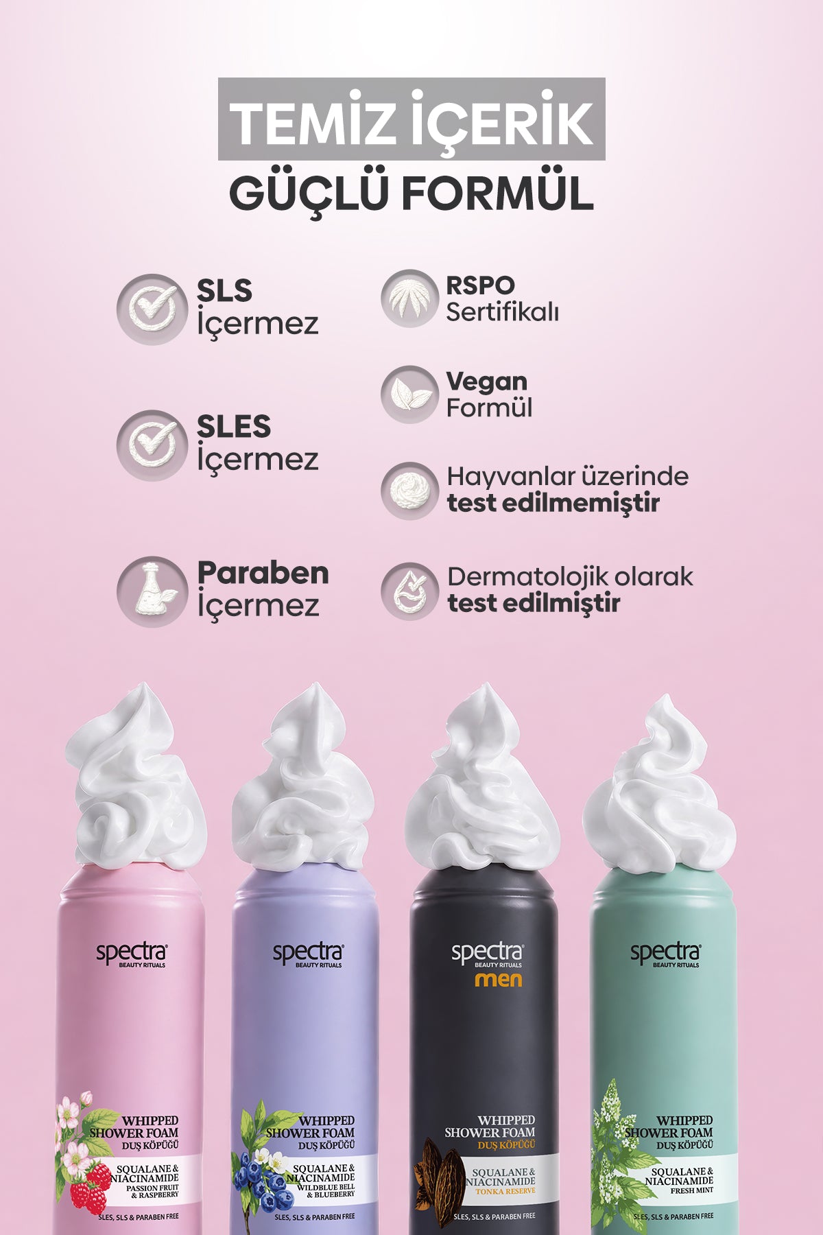 2'li Vegan Whipped Duş Köpüğü Seti -Blueberry&Raspberry-2x250 ML