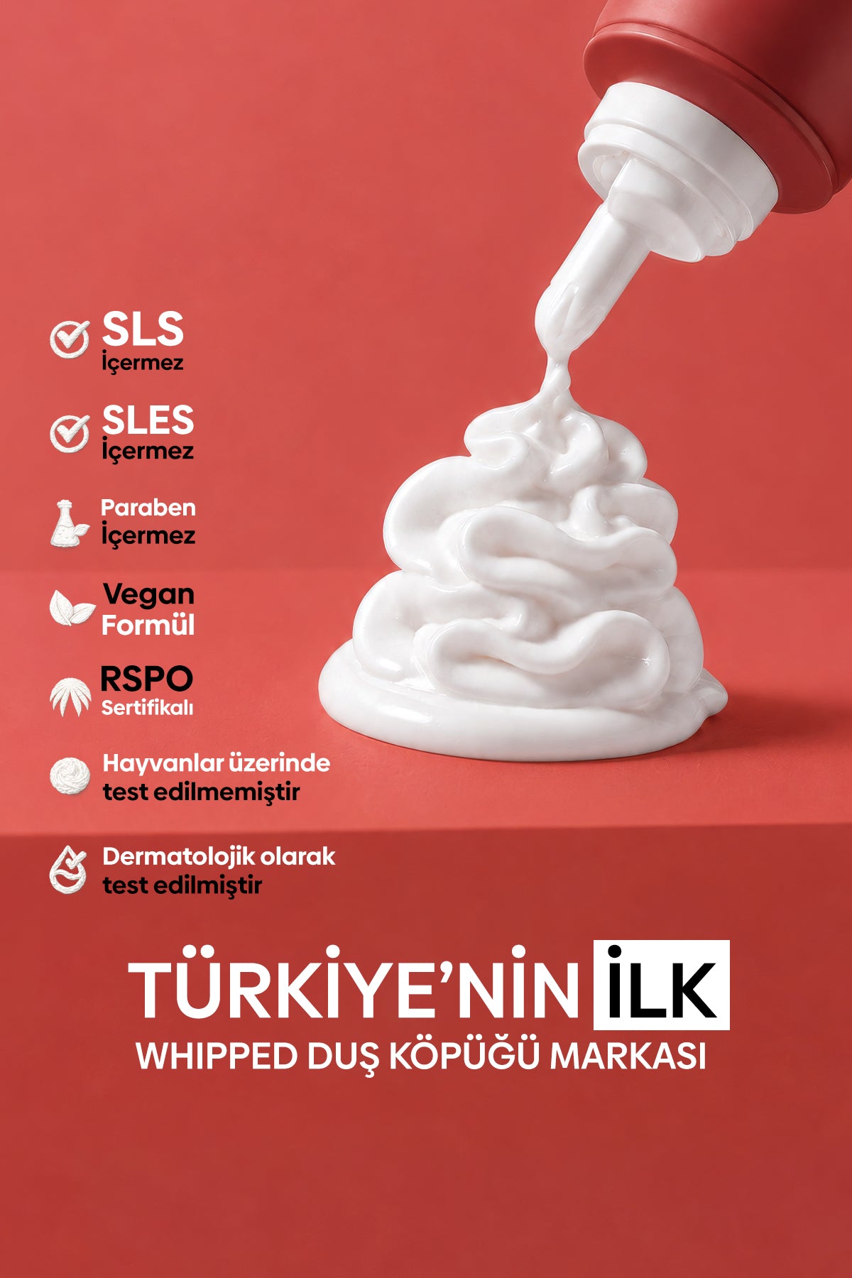 Sweet Berry Çilek Kokulu Duş Köpüğü (SLES, SLS & PARABEN FREE )  - 250 ML