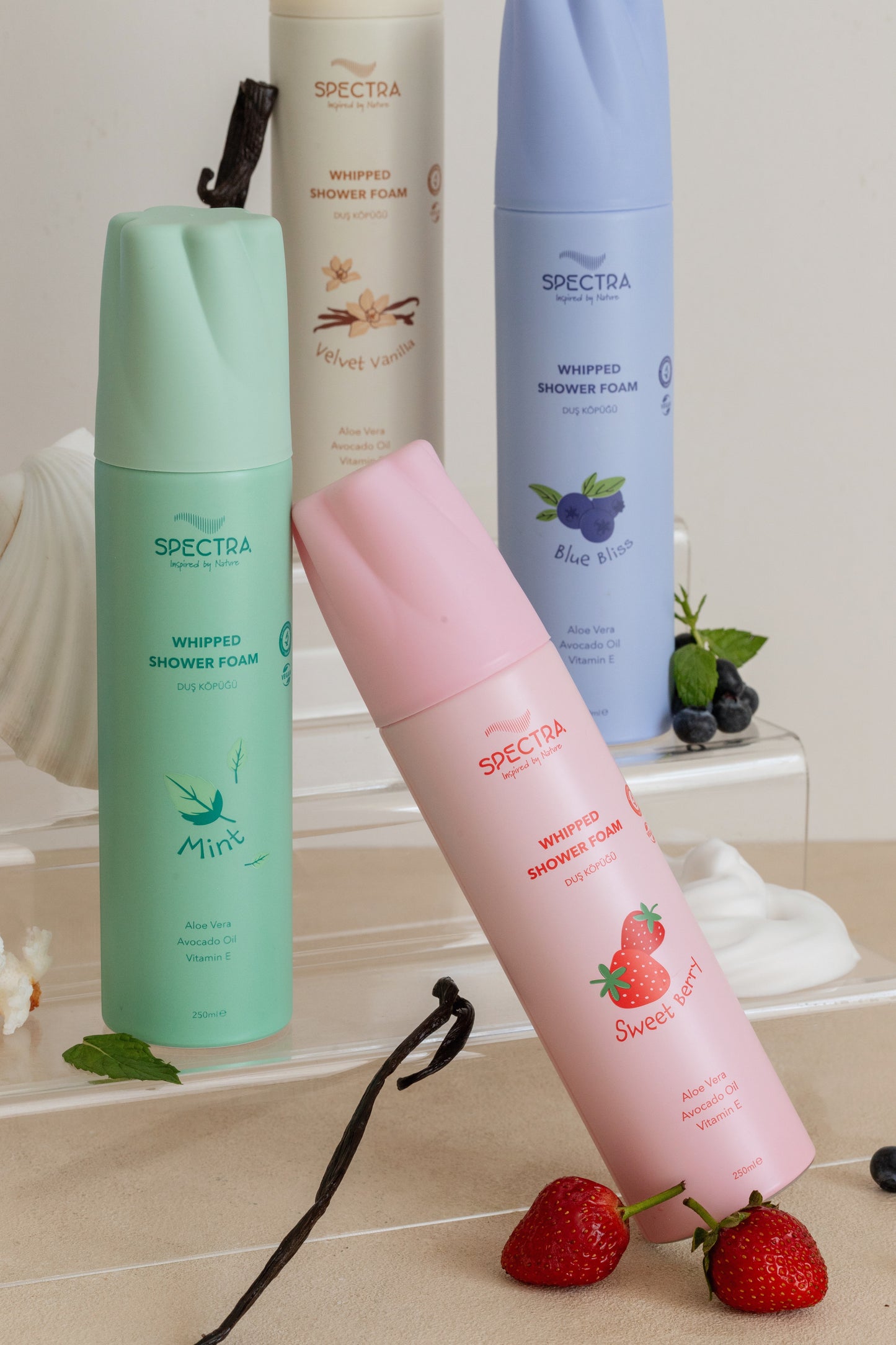 Duş Köpüğü 2'li Avantajlı Set - Çilek & Yaban Mersini Kokulu - 250 ML