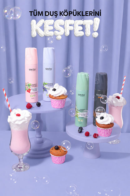 2'li Vegan Whipped Duş Köpüğü Seti -Blueberry&Raspberry-2x250 ML