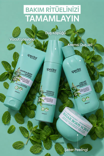 Nemlendirici Kremsi Vegan Duş Jeli -Fresh Mint- SLES&SLS&Paraben içermez- 400 ML