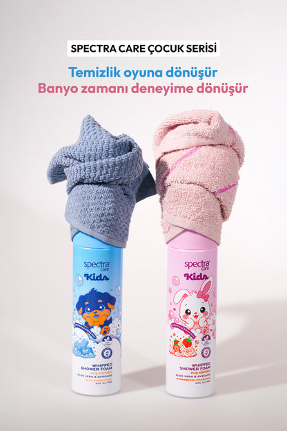 Kids Nemlendirici ve Arındırıcı Vegan Whipped Duş Köpüğü - Blue Bubble Gum - 250 ML